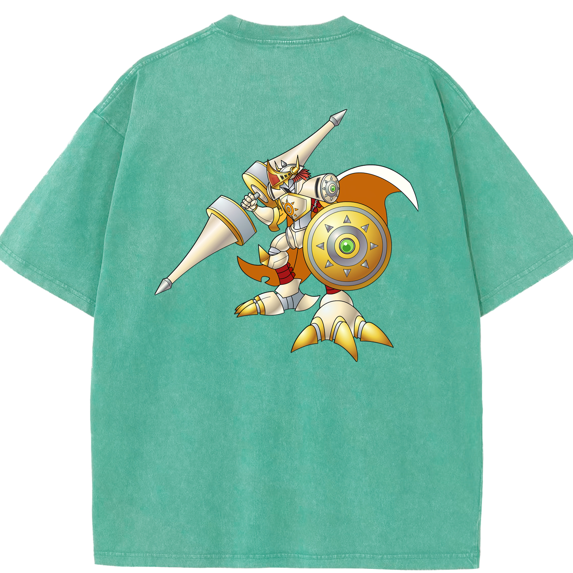 （画像用） Digimon デジタルモンスター/デジモン 綿100% ヴィンテージ風 半袖Tシャツ（背面プリント）